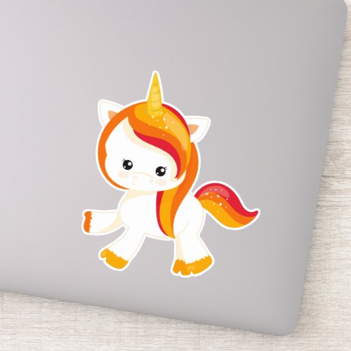 Cute Unicorn Little Unicorn Magic Fairy Tale Sticker