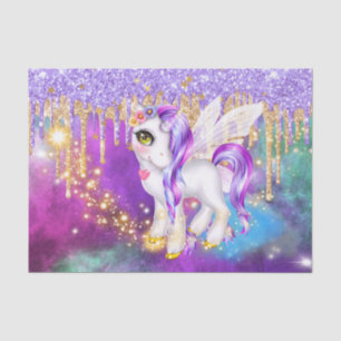 Cute unicorn magic glitter galaxy sparkle girls tissue paper