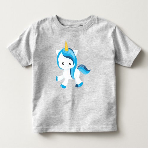 Cute Unicorn Magic Unicorn Snowflakes Winter Toddler T_shirt