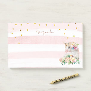 Cute Unicorn Magical Girl Post-it Notes