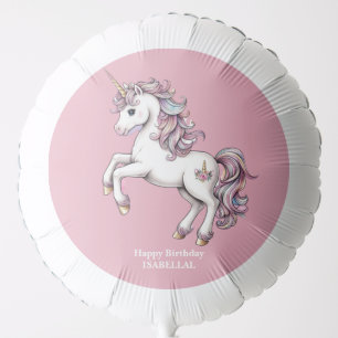 Cute unicorn magical princess girly birthday kids balloon