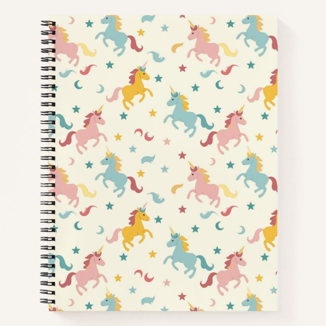 Cute Unicorn  Notebook (Front)