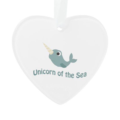 Cute Unicorn Of the Sea Ornament