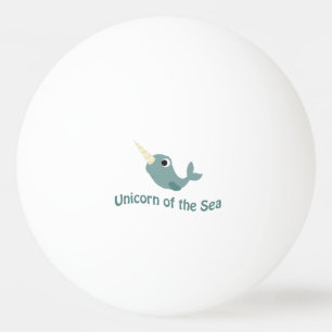 Cute Unicorn Of the Sea Ping-Pong Ball