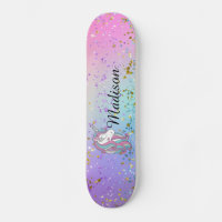 Cute Unicorn Ombre Rainbow Glitter Sparkle