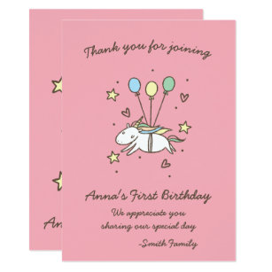 kawaii thank you invitations
