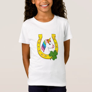 Cute Unicorn on St Patrick's Day T-Shirt