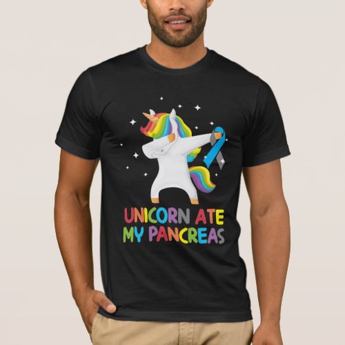 Cute Unicorn Pancreas Diabetic Kid T_Shirt