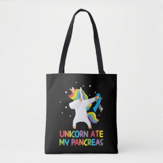 Cute Unicorn Pancreas Diabetic Kid Tote Bag