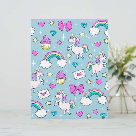 Cute Unicorn Pattern (Standing Front)