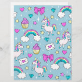 Cute Unicorn Pattern (Front/Back)