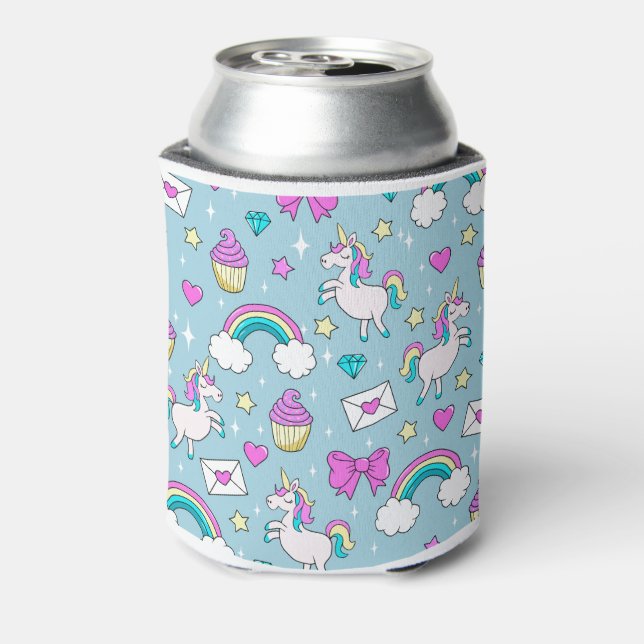 Cute Unicorn Pattern Can Cooler (Can Back)