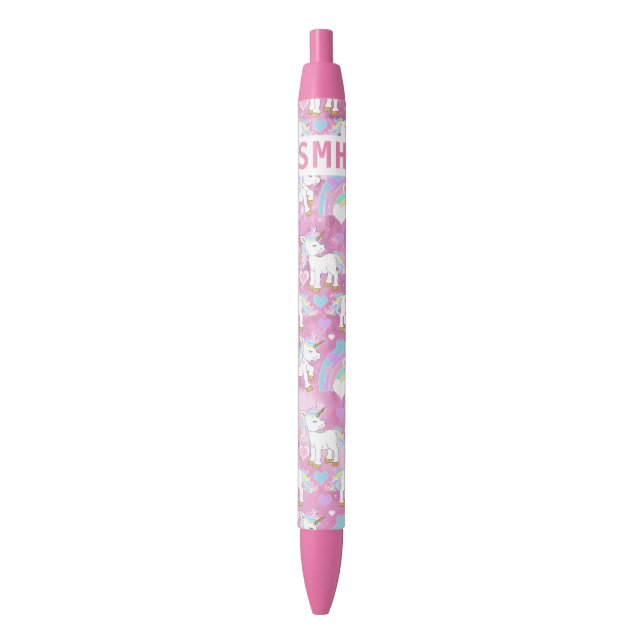Cute Unicorn Pattern - Personalize  Pen (Front Vertical)