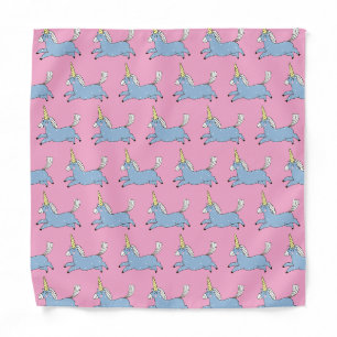Cute Unicorn Pattern Pink Girly Bandana
