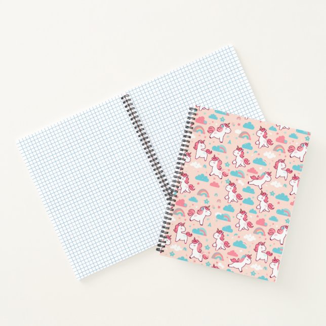 Cute Unicorn Patterns Notebook (Inside)