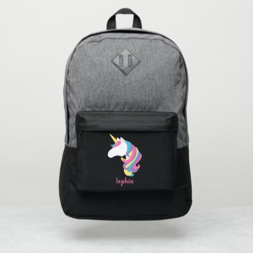 Cute Unicorn Personalized Girl Port Authority Backpack