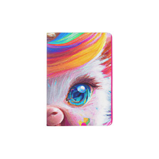 Cute Unicorn Piggy!    Passport Holder