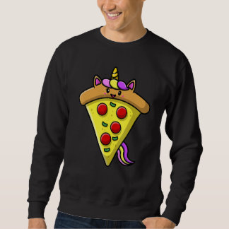 Cute Unicorn Pizza     Foodie Girls Women Sweatshirt