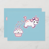 Cute Unicorn Poop Birthday Party Invitations (Front/Back)