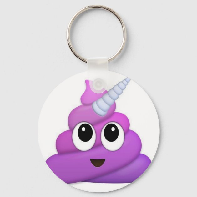 Rainbow poop 2025 emoji keychain