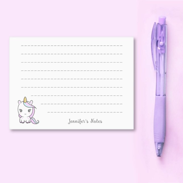 Cute Unicorn  Post-it Notes (Cute Unicorn Post-it Notes)