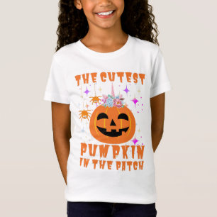 Cute Unicorn Pumpkin Halloween Thanksgiving T-Shirt