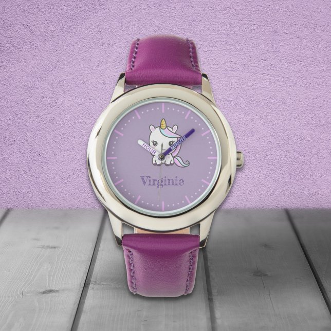 Cute Unicorn Purple Watch (Cute Unicorn Purple Watch)