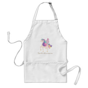Cute Unicorn Rainbow Adult Apron