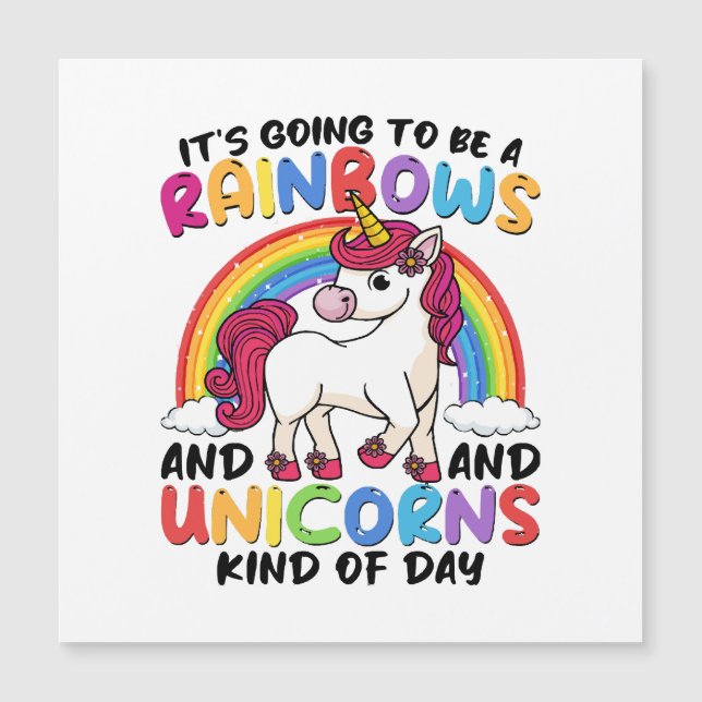 Cute Unicorn Rainbow Funny (Front)