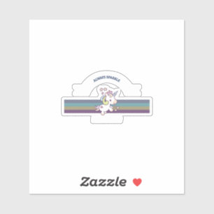 Cute Unicorn Rainbow Kawaii Cartoon Aesthetic Sticker
