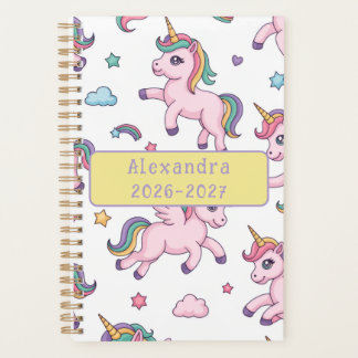Cute Unicorn Rainbow Planner