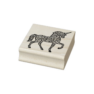 Cute Unicorn Rubber Stamp