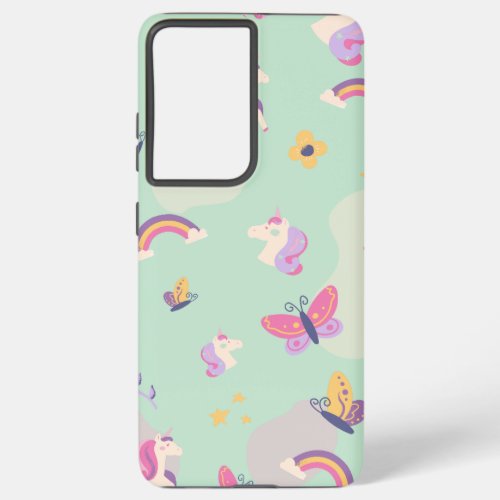 cute unicorn samsung galaxy S21 plus case
