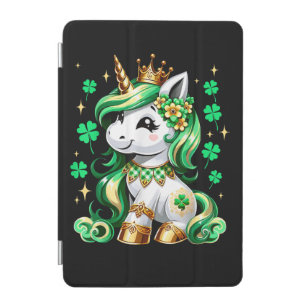 Cute Unicorn Shamrock St Patricks Day iPad Mini Cover