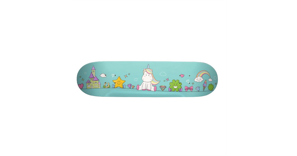 Cute unicorn skateboard for girls | Zazzle.com
