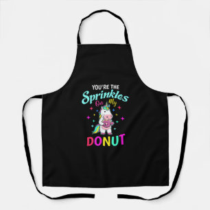 Cute Unicorn Sprinkles Your Donut Adult Kids Dough Apron