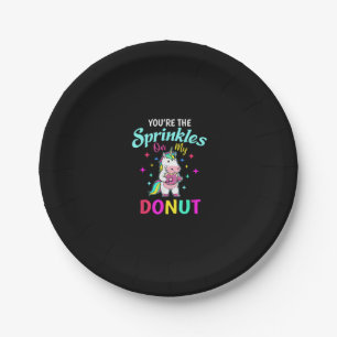 Cute Unicorn Sprinkles Your Donut Adult Kids Dough Paper Plates