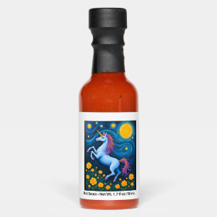 Cute Unicorn Starry Night (3) Hot Sauces