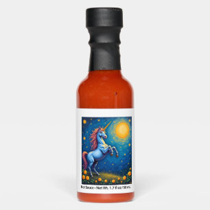 Cute Unicorn Starry Night (4) Hot Sauces