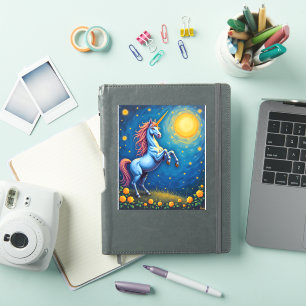 Cute Unicorn Starry Night (4) Sticker