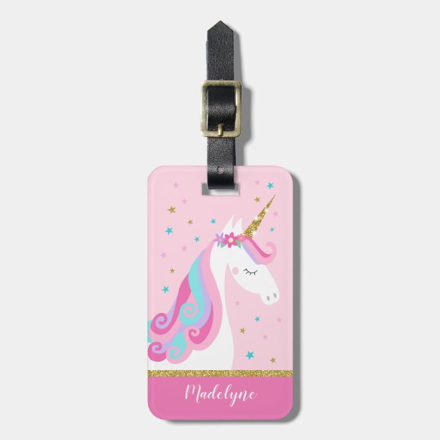 Unicorn luggage tag 2025
