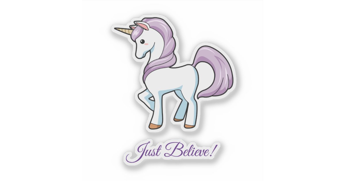 cute unicorn sticker zazzlecom