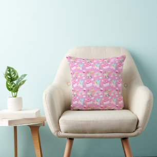 Cute Unicorn  Throw Pillow