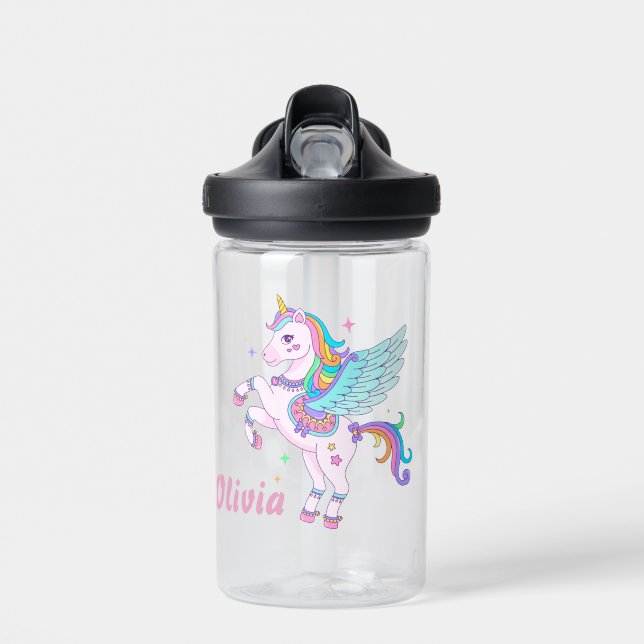 Cute Unicorn Water Bottle (Front)