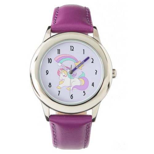 Cute Unicorn with Colorful Shooting Star Watch