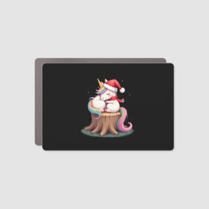 Cute Unicorn with Scarf Christmas Xmas Holiday T-S Car Magnet