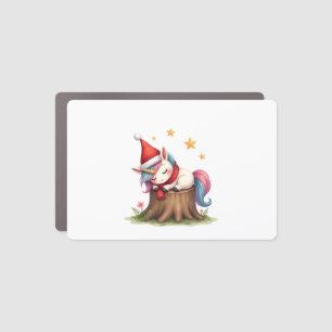 Cute Unicorn with Scarf Christmas Xmas Holiday T-S Car Magnet