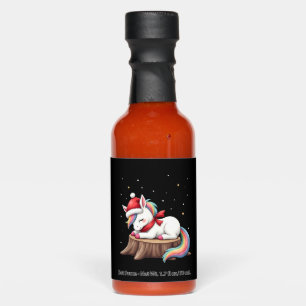 Cute Unicorn with Scarf Christmas Xmas Holiday T-S Hot Sauces