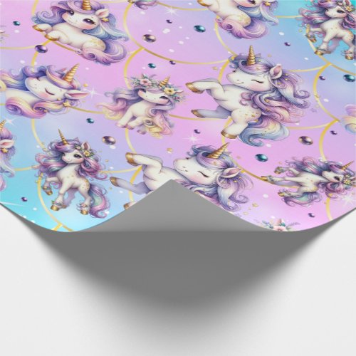 Cute Unicorn Wrapping Paper 