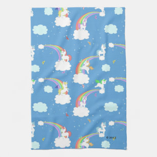 Cute Unicorns and Rainbows Towel